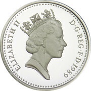 1 Pound - Elizabeth II Scottish Thistle; Silver Proof obverse image