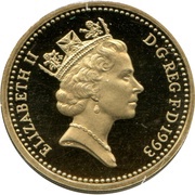 1 Pound - Elizabeth II 3rd portrait; Royal Arms obverse image