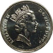 1 Pound - Elizabeth II 3rd portrait; Celtic Cross obverse image