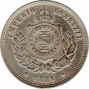 200 Réis - Pedro II obverse image