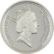 1 Pound - Elizabeth II Celtic Cross; Silver Piedfort obverse image