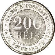 200 Réis reverse image