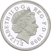 1 Pound - Elizabeth II Royal Arms; Silver Proof obverse image