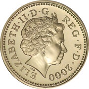 1 Pound - Elizabeth II 4th portrait; Welsh Dragon obverse image