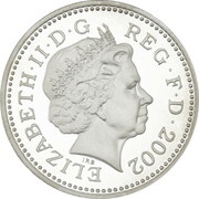 1 Pound - Elizabeth II English Lions; Silver Proof obverse image