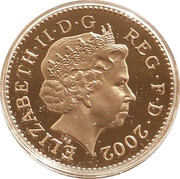 1 Pound - Elizabeth II English Lions; Gold Proof obverse image