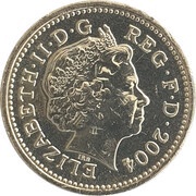 1 Pound - Elizabeth II 4th portrait; Forth Bridge obverse image