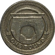 1 Pound - Elizabeth II 4th portrait; Egyptian Arch Bridge, United Kingdom, 2006 reverse image