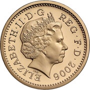 1 Pound - Elizabeth II Egyptian Arch Bridge; Gold Proof obverse image
