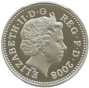 1 Pound - Elizabeth II Royal Arms; Platinum Proof obverse image