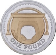 1 Pound - Elizabeth II Egyptian Arch Bridge; Silver Proof, United Kingdom, 2008 reverse image