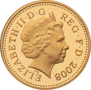 1 Pound - Elizabeth II Welsh Leek; Gold Proof obverse image