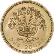 1 Pound - Elizabeth II Northern Irish Flax; Gold Proof, United Kingdom, 2008 reverse image