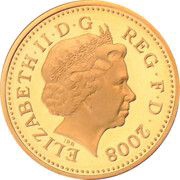1 Pound - Elizabeth II Royal Arms; Gold Proof obverse image