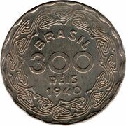 300 Réis reverse image
