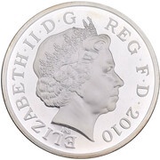 1 Pound - Elizabeth II London; Silver Proof obverse image