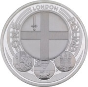 1 Pound - Elizabeth II London; Silver Proof, United Kingdom, 2010 reverse image