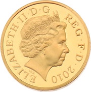 1 Pound - Elizabeth II London; Gold Proof obverse image