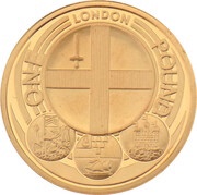 1 Pound - Elizabeth II London; Gold Proof, United Kingdom, 2010 reverse image