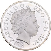 1 Pound - Elizabeth II London; Silver Piedfort obverse image