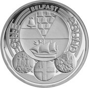 1 Pound - Elizabeth II Belfast; Silver Piedfort, United Kingdom, 2010 reverse image