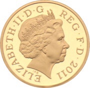 1 Pound - Elizabeth II Edinburgh; Gold Proof obverse image
