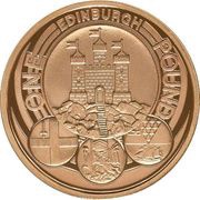 1 Pound - Elizabeth II Edinburgh; Gold Proof, United Kingdom, 2011 reverse image