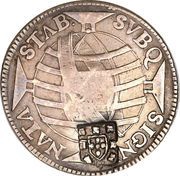 320 Réis - João Prince Regent Countermarked 300 Réis, KM#186, Brazil, 1809 reverse image