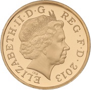 1 Pound - Elizabeth II Leek and Daffodil; Gold Proof obverse image