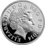 1 Pound - Elizabeth II Flax and Shamrock; Silver Piedfort obverse image