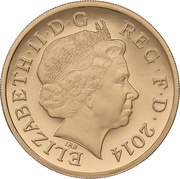 1 Pound - Elizabeth II Thistle and Bluebell; Gold Proof obverse image