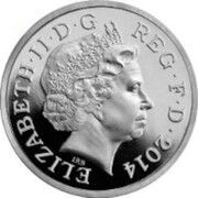 1 Pound - Elizabeth II Thistle and Bluebell; Silver Piedfort obverse image