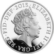 1 Pound - Elizabeth II Royal Arms; Silver Piedfort obverse image