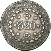 320 Réis - Pedro I obverse image