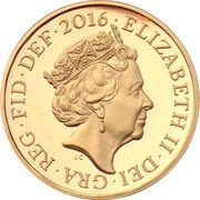1 Pound - Elizabeth II Last Round Pound; Gold Proof obverse image