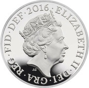 1 Pound - Elizabeth II Last Round Pound; Silver Piedfort obverse image