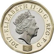 1 Pound - Elizabeth II 5th portrait; Nations of the Crown obverse image