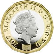 1 Pound - Elizabeth II Nations of the Crown; Silver Piedfort obverse image