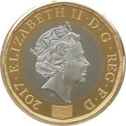 1 Pound - Elizabeth II Nations of the Crown; Platinum Proof obverse image