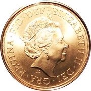 1 Sovereign - Elizabeth II 5th portrait; Prince Albert Bicentenary obverse image