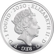 1 Pound - Elizabeth II Elton John; Silver Proof obverse image