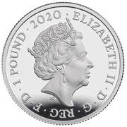 1 Pound - Elizabeth II James Bond - I; Silver Proof obverse image