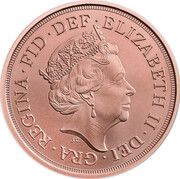 1 Sovereign - Elizabeth II 5th portrait; Brexit obverse image