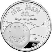 1 Pound - Elizabeth II Mr Happy; Silver Proof, United Kingdom, 2021 reverse image