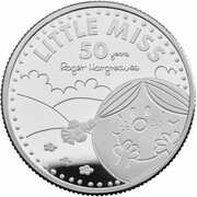1 Pound - Elizabeth II Little Miss Sunshine; Silver Proof, United Kingdom, 2021 reverse image