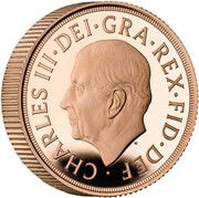 1 Sovereign - Charles III Queen Elizabeth II Memorial; Proof Piedfort obverse image