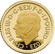 1 Pound - Charles III 1/20 oz Fine Gold obverse image