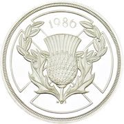2 Pounds - Elizabeth II Commonwealth Games; Silver, United Kingdom, 1986 reverse image
