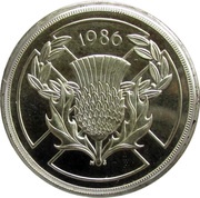 2 Pounds - Elizabeth II Commonwealth Games; Silver Proof, United Kingdom, 1986 reverse image