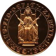 2 Sovereigns- Elizabeth II Gold Sovereign Anniversary obverse image